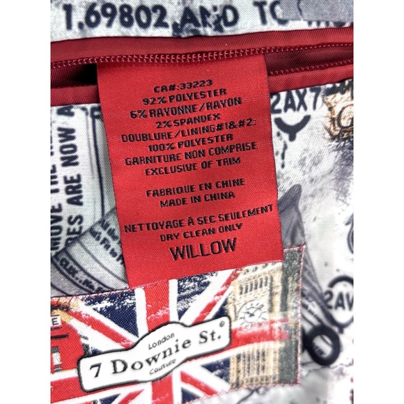 7 Downie St 48R black camo blazer jacket sport suit coat stretch mens willow - Picture 7 of 12